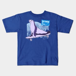 Seal - Skateboarding for everyone Kids T-Shirt